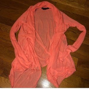 BCBG California coral lightweight sweater XS/S